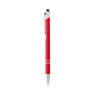 GALBA. Aluminium ball pen with touch tip and clip